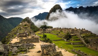 Machu Picchu at Sunrise and Clouds