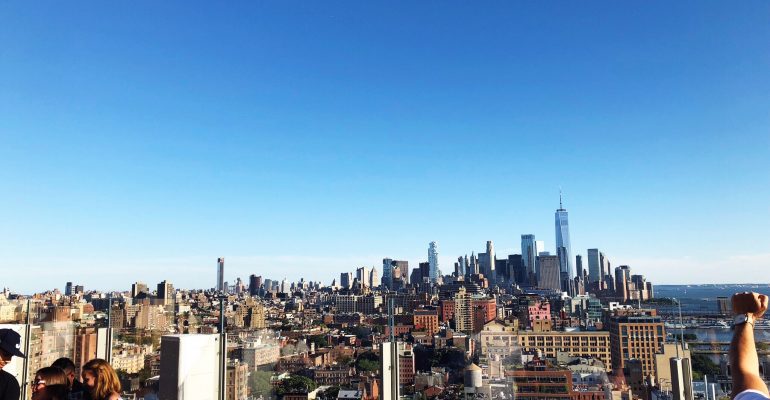 View of NYC from The Standard Hotel Rooftop